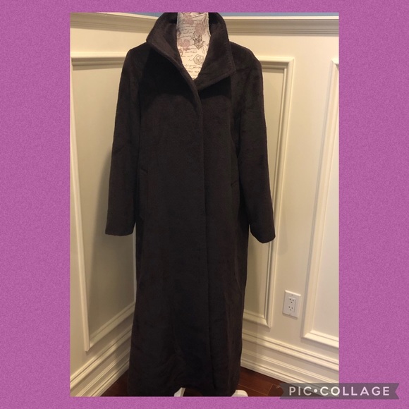 Cinzia Rocca pressed llama full length coat - Picture 2 of 15